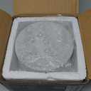 Gusto Nostro White Marble Coasters Set of 4 - Luxury Natural Stone Coasters for Drinks - Genuine Marble Kitchen Accessories, Round Artisanal Stone Coaster for Kitchen Counter, Coffee Table, Home Decor