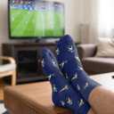 Bxoryn Funny Soccer Socks - Funny Gifts for Men - Football Crew Socks Holiday Birthday Athletic Gifts for Sport Lovers Fans Coach Players Father's Day - 1 Pair, Size 10-13