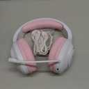 AOC Wireless Gaming Headphones with USB-C for PS5/4, Nintendo Switch, PC, Bluetooth 5.4 & 2.4GHz Gaming Headset with Noise Canceling Mic, RGB, 20ms Latency, 45H, 7.1 Virtual Surround- Pink