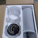 Amazon Basics 3-In-1 Portable Air Conditioner with Remote, Timer, Sleep Mode, Auto Swing, Dehumidifier, 10000 BTU (ASHRAE)/6000 BTU (SACC), Cools Bedroom Up to 450 Sqf, White