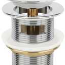 Chrome Freestanding Bathtub Drain Stopper, Compatible with Drain Kit