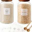 CZSZYGHBAO 2 PCS Large Glass Jar with Airtight Lid, Glass Food Storage Jars for Tea,Spice,Cereal, Egg,Flour,Coffee and More(98 FL OZ/2800 ml)