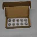 10 PCS 1/2-20 Inch Lug Nuts, 509 Trailer Lug Nuts Open End Acorn Lugs, Zinc Plated Wheel Tire Lugs Replacement for 1/2" Wheel Lug Studs Dexter EZ Lube Trailer Camper RV Truck