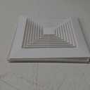 2 Pcs Exhaust Bathroom Fan Cover Bathroom Ceiling Grille with Springs Plastic Replacement Vent Fan Fits Models 663 670 671 675 688 689 Ventilation Plastic Cover White (12 x 12'')