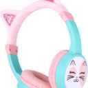 Cat Ear Kids Headphones, Bluetooth Wireless Headphones for Kids, 85dBA Volume Limited, FunShare, Girls Toddlers Children Headset for School/Learning/iPad/Travel