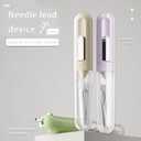 2 x Upgraded 5-in-1 Automatic Needle Threader & Seam Ripper Kit, Premium Needle Threaders for Hand Sewing with 8 Large-Eye Needles, Sewing, Embroidery&Cross Stitch Supplies Tools (Upgraded 1Pcs-Yellow)