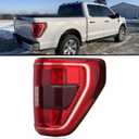 Tail Light Assembly For 2021 2022 2023 Ford F150 XLT Rear Brake Lamp Halogen Type Blind Spot Right Passenger Side Replace ML3Z13404C