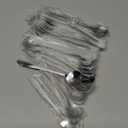 Eboot 40 Pcs Silver Flower Teaspoon Stainless Steel Tea Party Spoons Mini Cute Teaspoon Stirring Coffee Sugar Drink Demitasse Espresso Spoons for Bridal Shower Wedding Party Favors Decorations