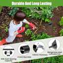 Luvenia Garden Hoe Triangle Sharp Hoes Garden Tool Manual Weeder Gardening Weeding Tool 30-60" Long Handle 2-in-1 Adjustable Stainless Steel Heavy Duty Hoes for Digging Soil Weeding Planting