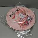 5 x Valentines Day Decorations St Patricks Day Decorations Reversible Valentines Wreath Truck Door Decor Hanging Wall Welcome Sign Wooden Front Door Hanger Wreath for Porch Wall Indoor Home Decor