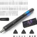 Precision Electric Screwdriver Kit, JAKEMY 61 In 1 Manual & Automatic Torque Power Screwdriver Set Rechargeable Cordless with LED Light for Laptop/Phone/Glasse/Watch (Jm-y03)