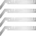 4 Pcs 9'' Double Crossbar Hanger Crossbar Valance Hanger for Backdrop Pipe Drape Stand Wedding