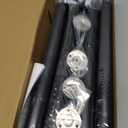 Supforce 4 PACK Closet Rods for Hanging Clothes, 17 to 69 Inches Stepless Adjustable Metal Closet Rod, 1.3 Inches Heavy Duty Clothes Hanging Rod for Closet Wardrobes Laundry RV, Black