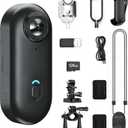 JETO 4K Mini Body Camera 128GB, Wearable Magnetic Clip-On Camera, 150 Wide Angle POV, WiFi App Live View, Waterproof Case, Helmet/Bike Mount, Action Camera for Travel Cycling Motorcycle Vlog