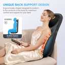 COMFIER Shiatsu Back Massager with Heat, Deep Kneading & Rolling Massage Chair Pad, Chair Massager for Office Home Use Mothers Day Gifts for Women