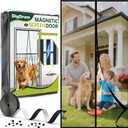 Magnetic Screen Door - Upgraded PET Mesh, Heavy Duty Screen Mesh Curtain for Sliding/Patio Door, Hands-Free Self-Sealing, Keep Bugs Out, Screen Size 38" x 98", Black