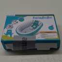 Inflatable Bathing Tub for Toddler,Non Slip Safety Thick Cushion Central Seat,Portable Travel Seat Baths Baby Swimming Pool for 0-5 Year(Blue)