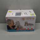 JOY FOR ALL Companion Pet for Seniors - Lifelike Animatronic Cat - Realistic Soft-Touch Fur & Purring - Therapy Stuffed Animal - Toy for Alzheimer's & Dementia - Silver w/White