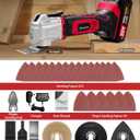 AVID POWER Cordless Oscillating Tool 20V Battery Powered Oscillating Multitool with 2.8 Oscillation Angle, Variable Speed Oscillating Saw w/ 31Pcs Accessories for Scraping/Cutting & Sanding