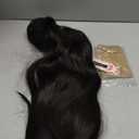 Honygebia Black Wig with Bangs - Natural Black Wigs for Women, Long Straight Wavy Synthetic Hair, Layered Realistic Heat Resistant Wig, Best for Halloween/Christmas/Cosplay/Party