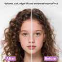 2 x Curly Defining Brush, Tangle-Free Defined Curls, EdgeLift, Volume, Enhancing Waves (Purple)