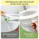 5 x Toilet Seat Handle Lifter  No Touch Toilet Lid Lifter Clip, Easy-Lift Toilet Seat Opener, Hygienic Plastic Toilet Tab for Bathroom, Kids, Adults  2-Pack White