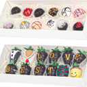 TEMLQPACK 20Pack 12x 4.8 x 2Inches Clear Chocolate Covered Strawberries Boxes for 12 Cookies Boxes Charcuterie Boxes Bakery Boxes Cakesickle Gift Boxes for Christmas Valentine's Mother's Day