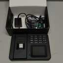 KUIIYER 2 in 1 Time Clocks for Employees Small Business (Fingerprint + Password) Employee Clock in & Out Machine Attendance Punch Clock