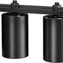 Sdstone Slide Gate Guide Roller 3" Black with L Rear Post Bracket,Universal Adjustable Sliding Gate Rollers,Heavy Duty Sliding gate kit for Sliding Gates and Rolling Doors