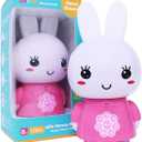 alilo Bunny Audio Player, Educational Toys for Imagination Building, Screen-Free Digital Listening Experience for Music, Stories, White Noise, and More 10+ Months (Honey Bunny, Pink)