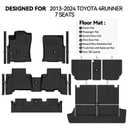 Bingoliner Floor Mats for 2026 Hyundai Palisade Hybrid 7/8 Seats