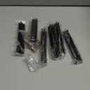 Adjustable Cabinet Handles 6 Pack, Hole Spacing, Kitchen Drawer Pulls, Aluminum Cabinets & Dressers Knob (1 to 4 inch, Black)