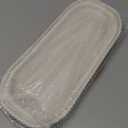 White Decorative Tray for Farmhouse Home Decor, Vanity/Jewelry/Perfume Tray for Coffee Table Decor, Living Room, Bathroom, Kitchen Counter, 13.97" Wood Oval Beaded Trays Boho Modern Decorations