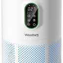 Air Purifiers for Home Large Room up to 1650 ft², WESTHEY H13 True HEPA Air Purifier for Bedroom with Night Light, Air Quality Monitor, Fragrance Sponge, Air Cleaner for Wildfire Smoke Dander Dust