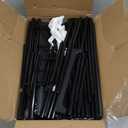 WOWLIVE 9 Tiers Large Shoe Rack Storage Organizer for Closet 50-55 Pairs Shoe Tower Unit Shelf Stackable Shoe Rack with Metal Pipes Plastic Connectors Black(SSS3B9)