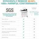 SimPure T1-400ALK Alkaline UV Reverse Osmosis System, NSF/ANSI 58 Certified, Tankless RO Water Filter System 400 GPD, pH+ Remineralization Water Filtration Under Sink, BPA Free, Built-in Pump