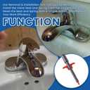 Seat and Spring Removal & Installation Tool Compatible with Delta Faucet (Tool for Easy Disassembly and Installation of Delta Single Handle Faucet Valve Seat and Spring)