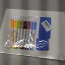 Set of 12 Small White Board Dry Erase Boards Classroom Pack 9" x12 Double Sided Personal Whiteboards for Teachers Lapboards Mini Whiteboard Erasers Incl and Colors Pens