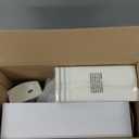 SUT 350 Piece Silver and White Plastic Dinnerware Set for 50 Guests, Disposable Plastic Plates, Include: 50 Dinner Plates, 50 Dessert Plates, 50 Pre Rolled Napkins with Silver Silverware, 50 Cups