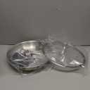 12 inch Tri-Ply Stainless Steel Frying Pan with LID,PFOA&PTFE Free Skillets,Chef's Pans,Dishwasher and Oven Safe Cookware, Works on Induction,Ceramic and Gas Cooktops