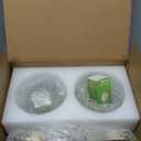 GO&SO Small Glass Clear Tulip Lamp Shades Set of 2 Flower Art Blown Pendant Lamp Shade,1.65" Top x 4.33" Diameter x 4.13" Height,1.58lb, Mini Replacement Lamp Shade for Table, Wall Lamp Chandelier Decor