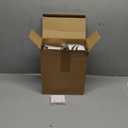 Kolldenn 100 Pcs Small Gift Bags with Handles Metallic Paper Square Wedding Favor Bags Bulk with DIY Blank Thank You Tags for Birthday Bridal Shower Thank You Party Favor (4 x 4 x 4 Inches,White)