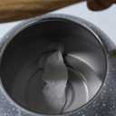 POLIVIAR Tea Kettle, 2.7 Quart Natural Stone Finish with Wood Pattern Handle Loud Whistle Food Grade Stainless Steel Teapot, Anti-Hot Handle and Anti-Rust, Suitable for All Heat Sources (JX2018-GR20) (Gray)