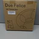 Cat Tunnel Christmas Tree Skirt Cat Tunnel Bed for Indoor Cats Play Donut Tunnel Toys S Shape for Rabbit Ferret (Red)