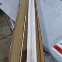 DEZ FURNISHINGS Cordless 1" Mini Blind, 71" W x 64" H, Pearl White