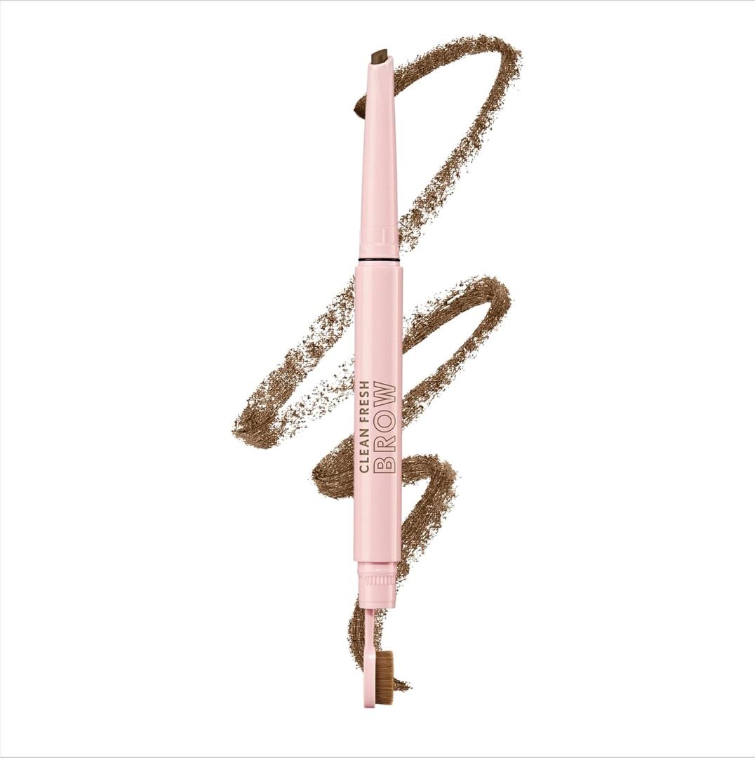 Covergirl Clean Fresh Brow Filler Pomade, 400 Soft Brown, Eyebrow Pencil, Ultra-Precise Tip, Creamy Formula, Highly Pigmented, Soft Matte Finish, Vegan Formula, 0.007oz (1 Count (Pack of 1)