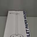 Toilet Paper Holder Stand, Bronze Toilet Paper Holder Free Standing, Post Pivoting Design & Stable Weighted Base SUS304 Stainless Steel for Bathroom (Mega Roll)