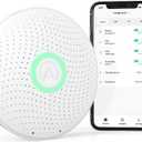 Airthings 2930 Wave Plus - Radon & Air Quality Monitor, Battery Powered (CO2, VOC, Humidity, Temp, Pressure) (White)