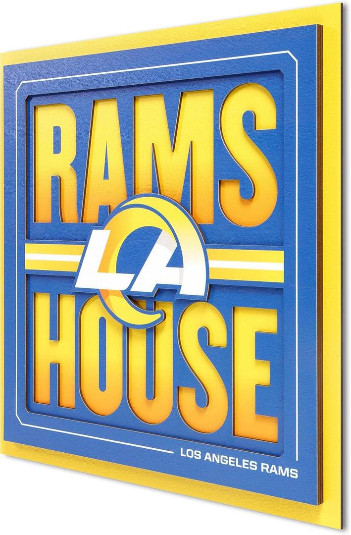 YouTheFan NFL Los Angeles Rams Slogan Series 3D Wall Art