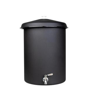Ecofiltro | 7.1 Enamelware Gallon Water Purifier Dispenser with Activated Charcoal Matte Black Color - Eco-Friendly for Home, Office, and Kitchen Decor. Gravity-Fed Countertop Water Filter System